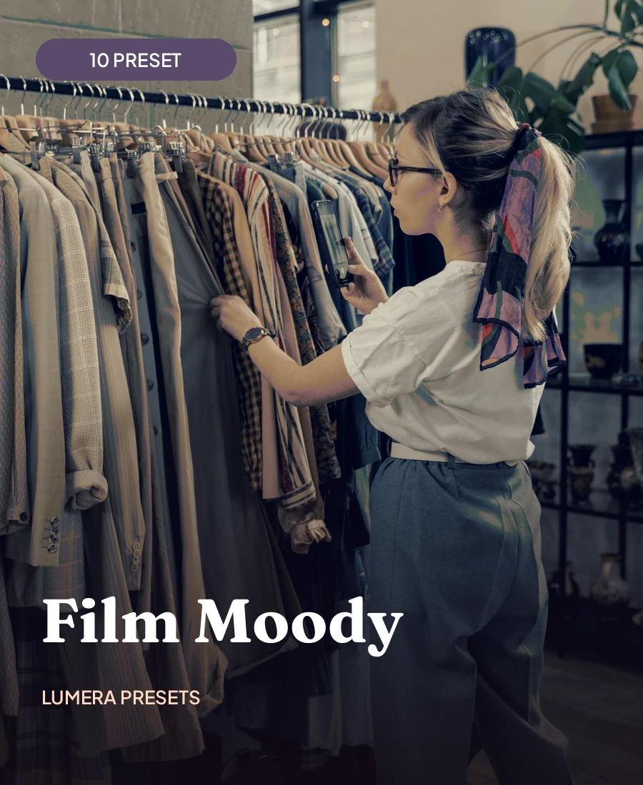 Sampul paket preset Moody Film